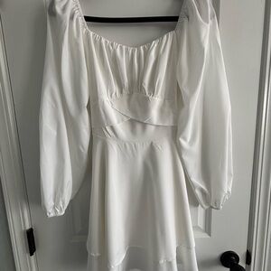 Elegant White Women's Dress